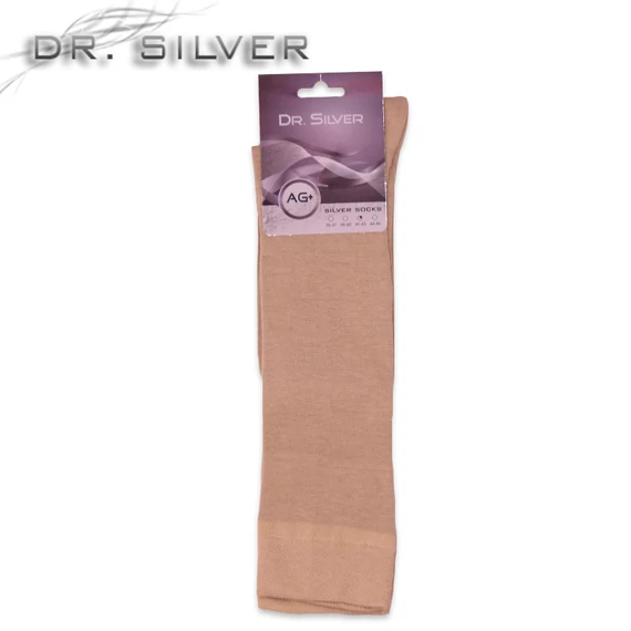 Dr. Silver térd ezüst zokni