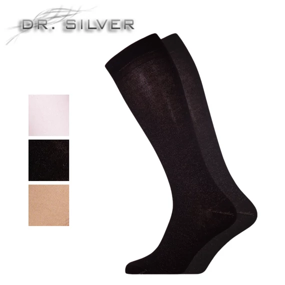 Dr. Silver Knie Silber Socken